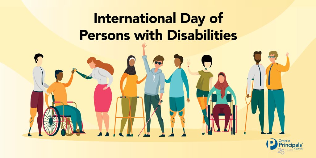 Today is the International Day of People with Disabilities. We celebrate & acknowledge the challenges, barriers & opportunities for people who live with disabilities, and need to continue to work to help remove those barriers.