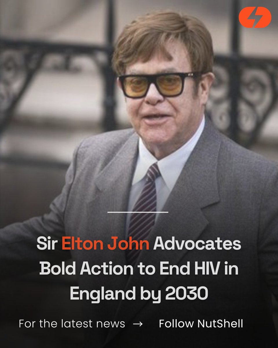 NutShellAppNews's tweet photo. Sir Elton John Advocates Bold Action to End HIV in England by 2030

https://t.co/eo6GTGgpB5

#Uknews #scotlandnews #englandnews #EltonJohn #HIVElimination #Healthcare #PublicHealth #OptOutTesting #UKParliament #HIVAIDS #TestingScheme #HealthPolicy #EndingHIV #GovernmentCommitment https://t.co/0uWNmEoW3d