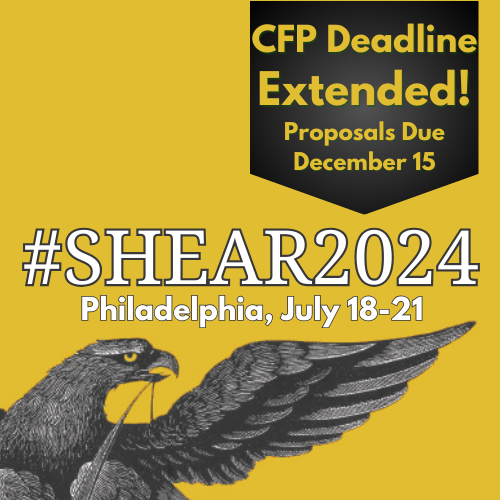 📢#SHEAR2024 CFP deadline extended! The proposal deadline for #SHEAR2024 has been extended. Proposals are now due December 15. For more information, including a way to connect to other SHEARites looking for panelists, visit shear.org/call-for-paper….