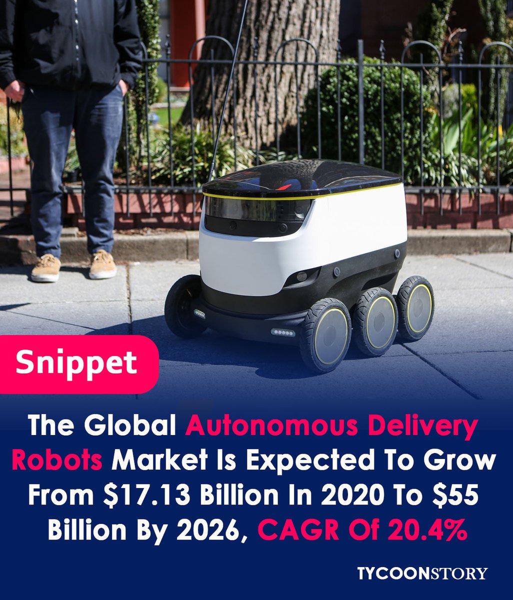 Are You Looking To Start Autonomous Delivery Robots Services, Let Review The Below Market Statistics
#AutonomousDelivery #DeliveryRobots #Robotics #SmartCities #TechInnovation #LastMileDelivery #Automation #RobotDelivery #SmartLogistics @BostonDynamics @robomartoffice