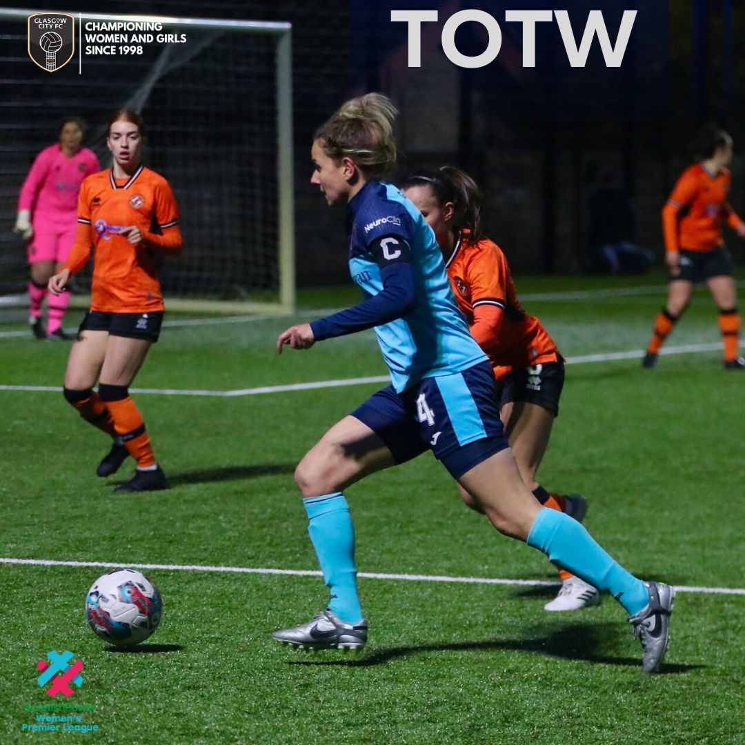 GlasgowCityFC's tweet photo. ⭐ | 𝗧𝗘𝗔𝗠 𝗢𝗙 𝗧𝗛𝗘 𝗪𝗘𝗘𝗞 

2 goals on Sunday. @ScotlandNT squad recall. @SWPL TOTW!

Worse weeks for our Haylz!  👏🧡 @HayleyLauder. https://t.co/cA0jcHgwVL