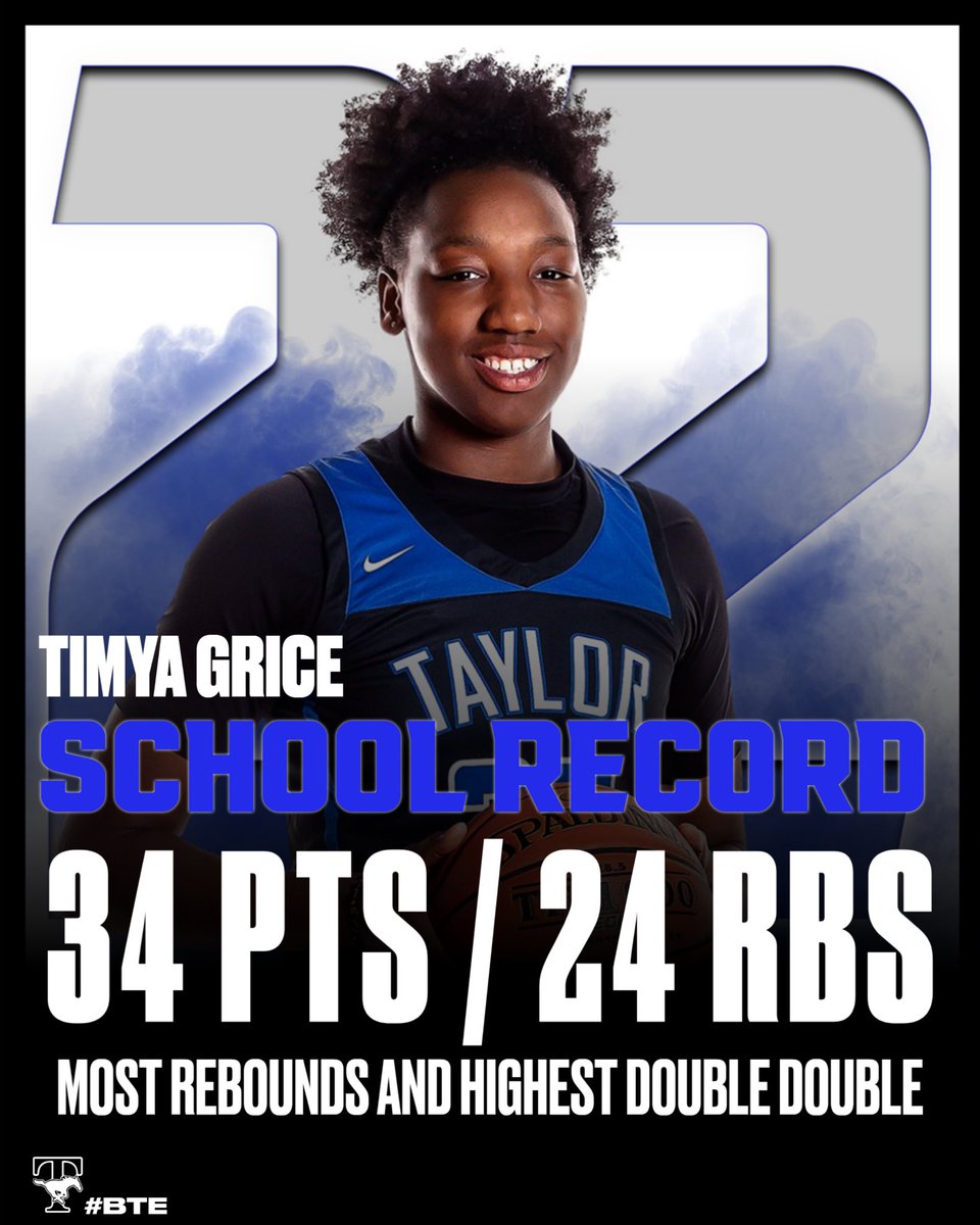 Taylor HS Girls BB Ⓜ️ (@ladymustangbb) on Twitter photo 🚨NEW RECORD ALERT🚨
TG breaks the school record for RB in a single game - 24 and HIGHEST DOUBLE DOUBLE - 34 pts and 24 rb‼️
<a href="/Tabchoops/">𝙏𝘼𝘽𝘾🏀📋</a> <a href="/HoustonChronHS/">Houston Chronicle High School Sports</a> <a href="/Nick_TXHSGBB/">Nick Alvarado (blue checkmark)</a> @RTateChron <a href="/densilva02/">Dennis Silva II</a> <a href="/KatyTimesSports/">Katy Times Sports</a>
<a href="/vypehouston/">VYPE Houston</a> <a href="/TylerTyre/">Tyler Tyre</a> <a href="/IHSS_Houston/">Houston Inside High School Sports</a> 🚨NEW RECORD ALERT🚨
TG breaks the school record for RB in a single game - 24 and HIGHEST DOUBLE DOUBLE - 34 pts and 24 rb‼️
<a href="/Tabchoops/">𝙏𝘼𝘽𝘾🏀📋</a> <a href="/HoustonChronHS/">Houston Chronicle High School Sports</a> <a href="/Nick_TXHSGBB/">Nick Alvarado (blue checkmark)</a> @RTateChron <a href="/densilva02/">Dennis Silva II</a> <a href="/KatyTimesSports/">Katy Times Sports</a>
<a href="/vypehouston/">VYPE Houston</a> <a href="/TylerTyre/">Tyler Tyre</a> <a href="/IHSS_Houston/">Houston Inside High School Sports</a>