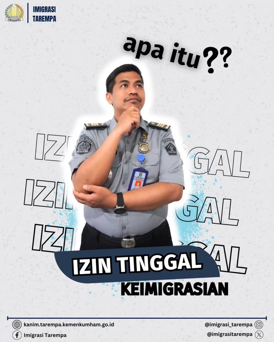 imigrasitarempa's tweet photo. Hallo Sahabat Mido,
Sudah tau belum, apa itu Izin Tinggal Keimigrasian ?
Penasaran ? Simak dan Cermati informasi berikut yaa. 😉😊
#imigrasiindonesia #infoimigrasi #indonesiaimmigration #staypermit #izintinggal https://t.co/0L1BK7IaO5