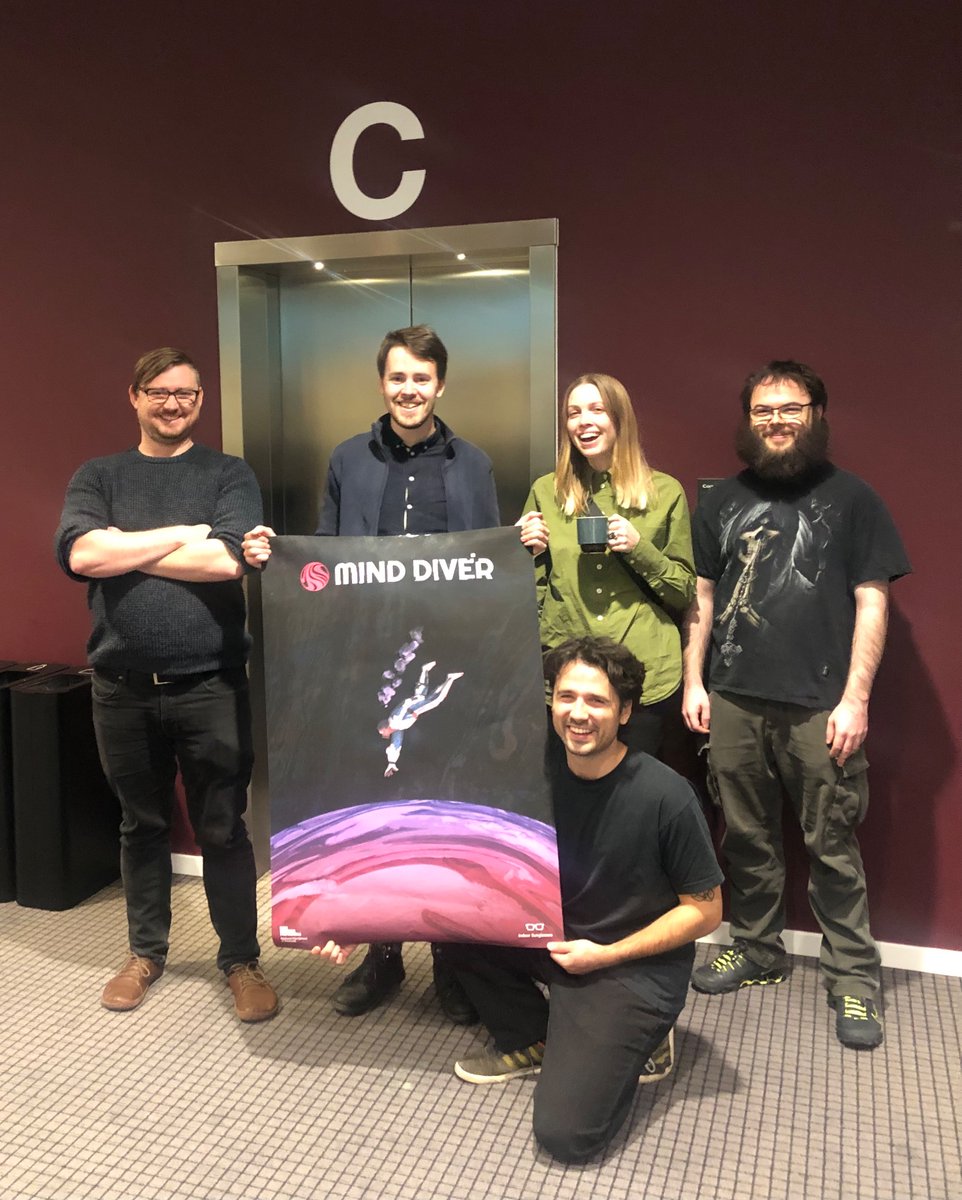 The Mind Diver team visited Aarhus this Monday. It included a long bus ride, some good food and a 10 min pitch. All in all a pretty good day 🌞 

#videogames #gamedevelopment #photogrammetry #3dmodeling #team