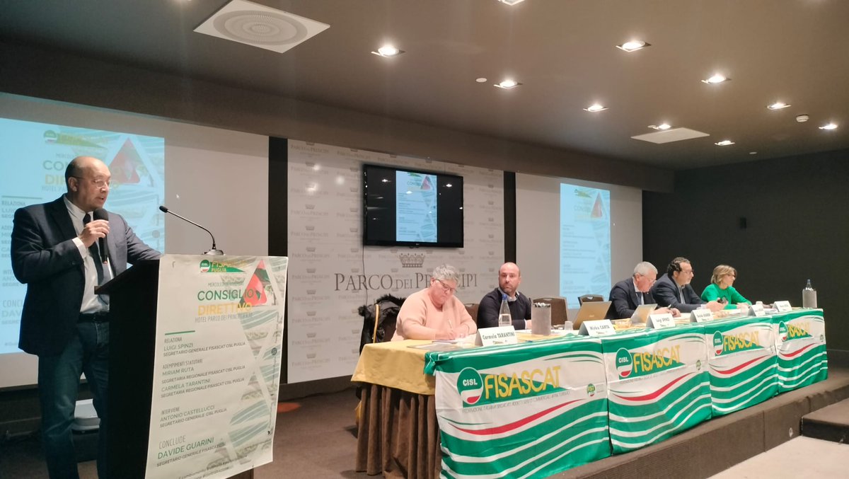 FisascatCislPug's tweet image. Direttivo #FisascatCislPuglia, @luigispinzi: I mancati rinnovi #terziario stanno determinando difficoltà per i lavoratori per la continua crescita dei prezzi al consumo. Affrontare anche mismatch tra domanda e offerta lavorativa nel comparto #turismo, settore trainante in #Puglia