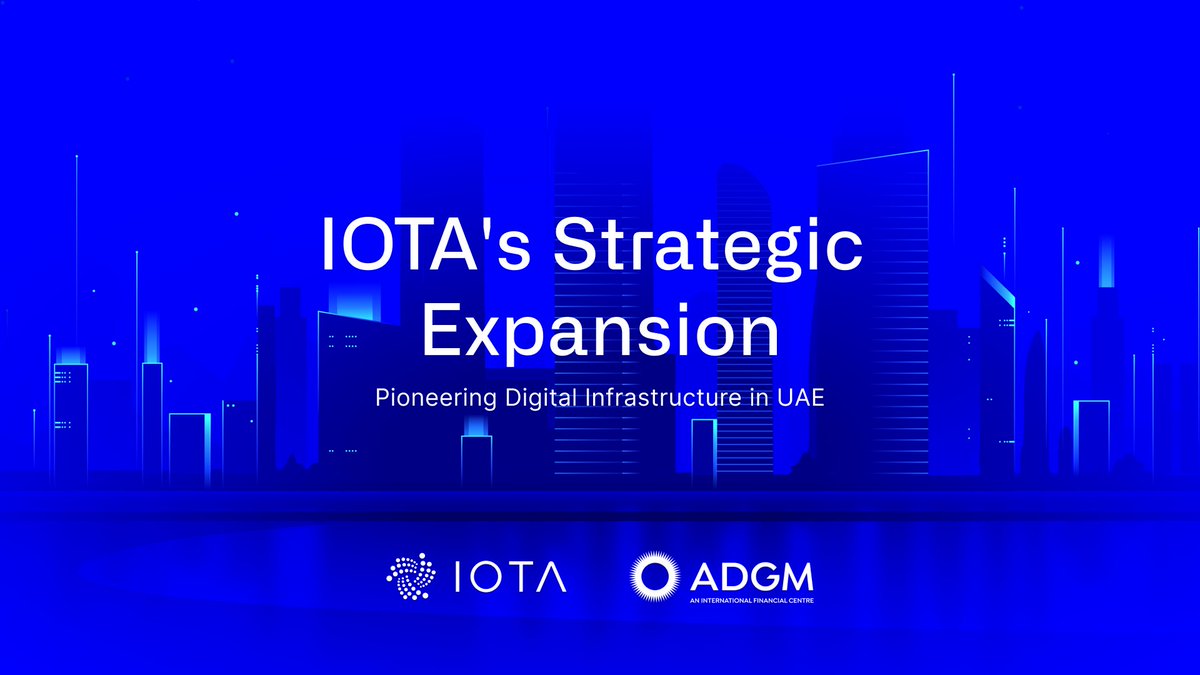 IOTA is the first #DLT Foundation regulated with <a href="/ADGlobalMarket/">ADGM</a> in #AbuDhabi 🇦🇪! The new #IOTA Foundation will be seeded with over $100 million in $IOTA tokens to support and accelerate the growth of the IOTA ecosystem.
blog.iota.org/iota-first-dlt…
🧵⬇️
