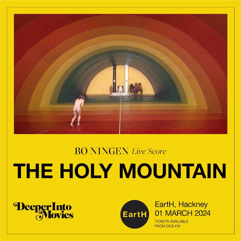 ⛰🌋 A new album alert ⛰🌋 

THE HOLY MOUNTAIN LIVE SCORE, Written and Performed by BO NINGEN’ is out on the 1st March 2024.

Triple vinyl boxset, as it’s the length of the actual film