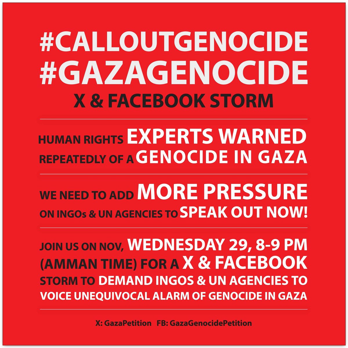 #GazaGenocide
#CallOutGenocide