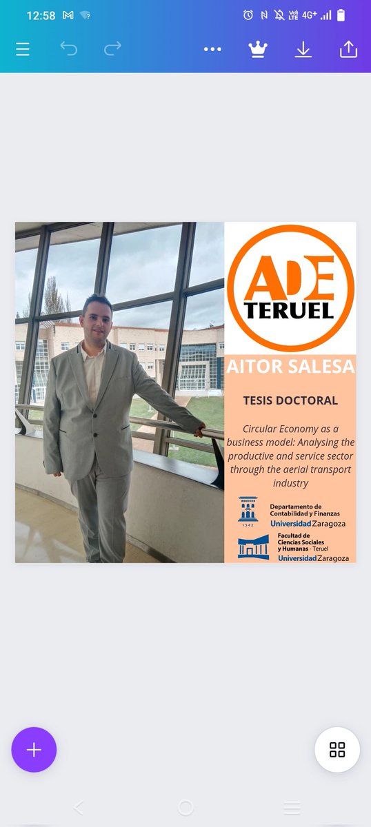 Ayer defendió su tesis doctoral nuestro compañero Aitor Salesa. ENHORABUENA y gracias por tu apuesta por ADE en Teruel para tu formación y tú desarrollo profesional
#adeteruel #yoestudieadeenteruel #tesisdoctoral #phd <a href="/unizar/">Universidad Zaragoza</a>