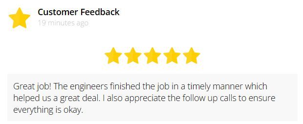 Great job team!

Just had another very positive piece of feedback from one of our recent callouts. Our valued customer reported faults with their Froling TM500 boiler. 

Just another example of NerG’s reactive repair services and customer service!