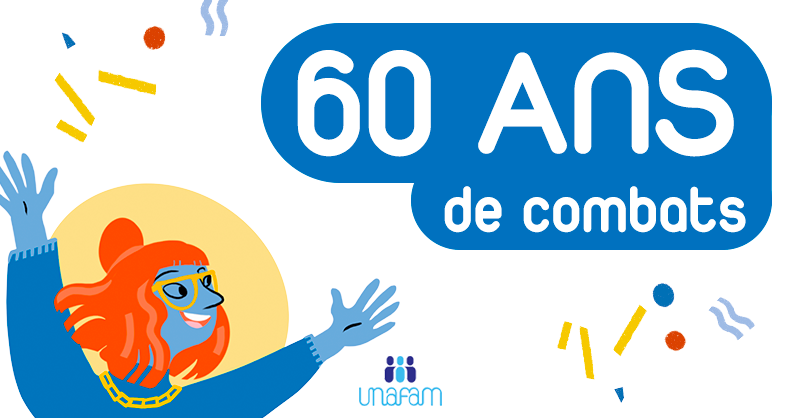 Unafam's tweet image. [#Unafam60ans] L’Unafam fête ses 60 ans ! 

À travers une frise chronologique sur les dates clés de l’Unafam au regard de la vie politique et sociale, c’est l’occasion de retracer 60 ans de combats !

L’association poursuivra ces nombreux combats, afin d’agir au quotidien pour…