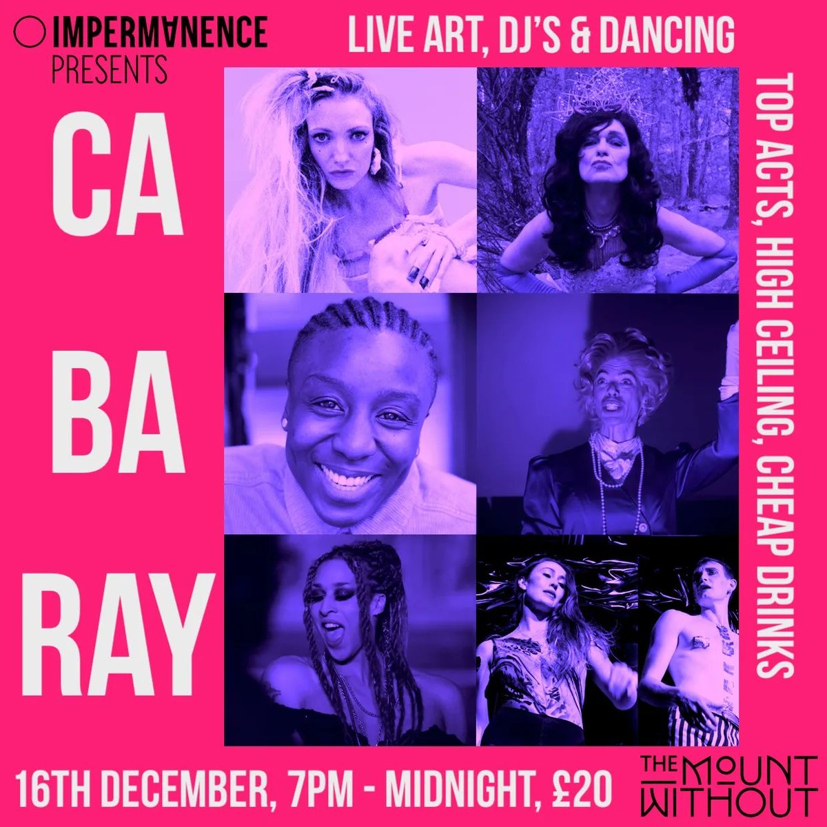 Hello Bristol!! We've pulled together some iconic performers for a one night only cabaret @TheMountWithout on the 16th of December. We would love for you to join us and help spread the word. Pls click the link for more info ❤️❤️❤️ tinyurl.com/2m8cfnnj