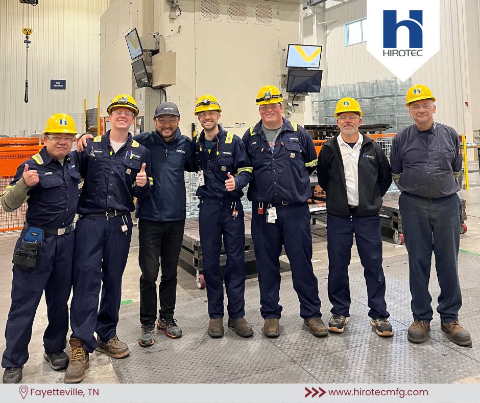 HIROTEC_AMERICA's tweet photo. We were thrilled to have @AkinoriOgata visit our facility to deliver the hood with our HIROTEC logo. While on site, Ogata-san was shown our production operations and chatted with employees. Thanks for visiting Ogata-san!
#HIROTECManufacturingAmerica #BEaHIRO https://t.co/RR31BMDBDJ