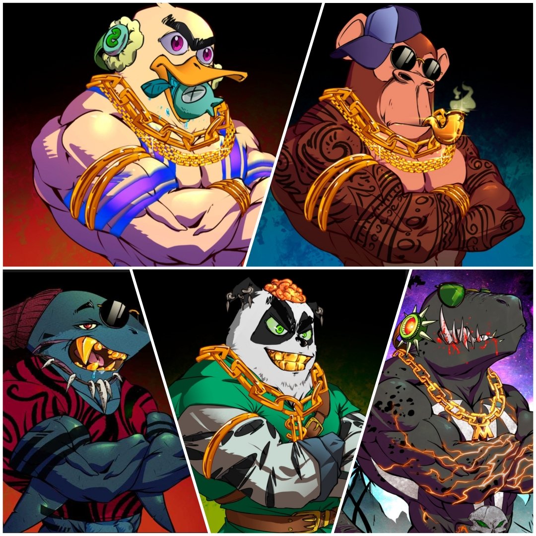Haven't been active in a while. So here are my mmc.  Mutants. The art work on these guys is fenominal.one of my favorite nfts.