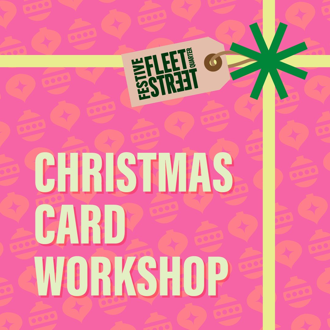 Fleet Street Quarter (@fleetstquarter) on Twitter photo Join us at @sbf1891 and discover the joy of creating beautiful Christmas cards with artist <a href="/BellaGomezPrint/">Bella Gomez</a>. Unleash your creativity & craft unique seasonal greetings for loved ones.
There are still some tickets left for the workshop on Monday 11 Dec: eventbrite.co.uk/e/753871609277… Join us at @sbf1891 and discover the joy of creating beautiful Christmas cards with artist <a href="/BellaGomezPrint/">Bella Gomez</a>. Unleash your creativity & craft unique seasonal greetings for loved ones.
There are still some tickets left for the workshop on Monday 11 Dec: eventbrite.co.uk/e/753871609277…