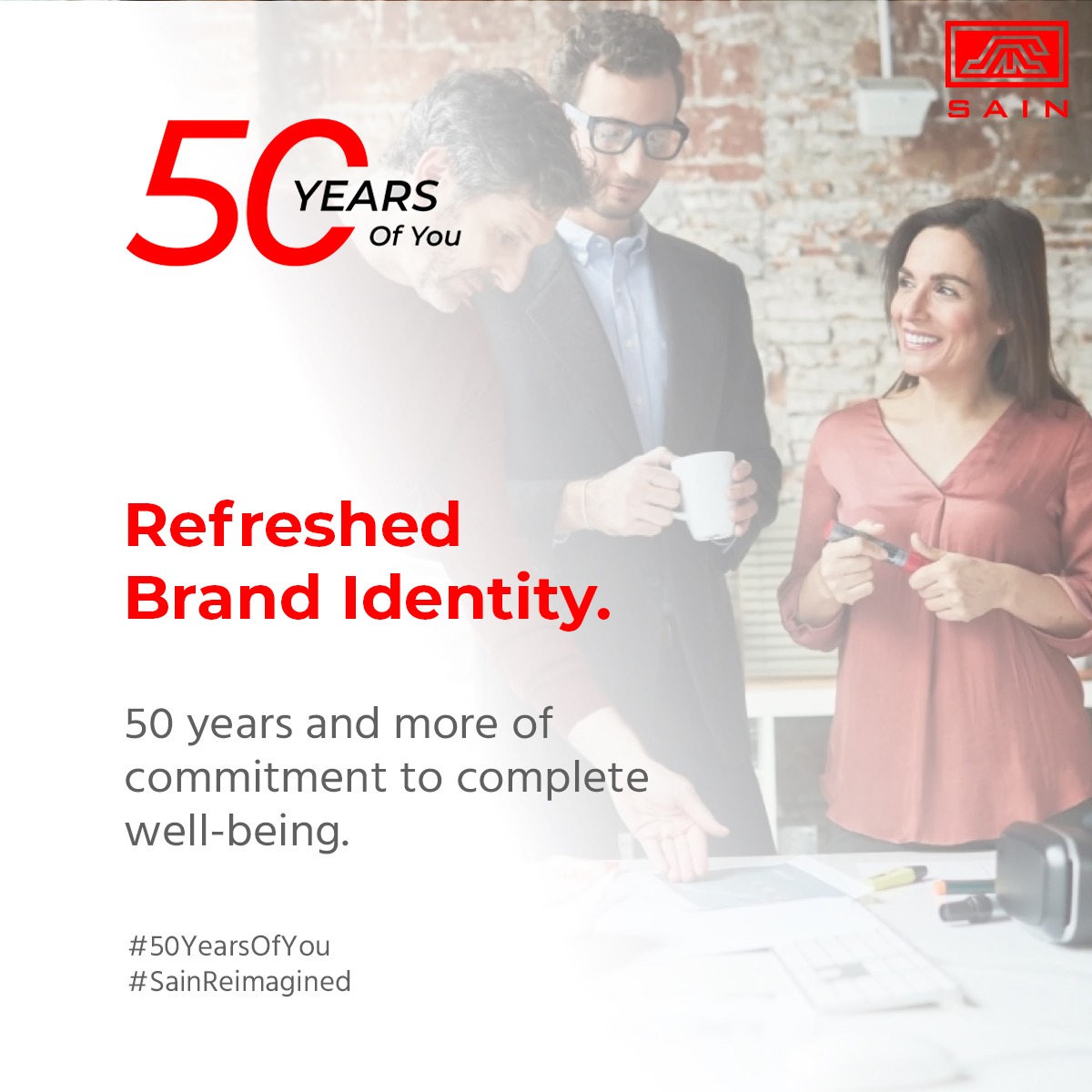 LtdSain's tweet image. Embarking on a transformative journey to reinvent healthcare. We are relentlessly working on building a new era of excellent wellness while continuing with our uncompromising quality, strong relationships, and trustworthiness.

#sainreimagined #50yearsofyou #lookreimagined