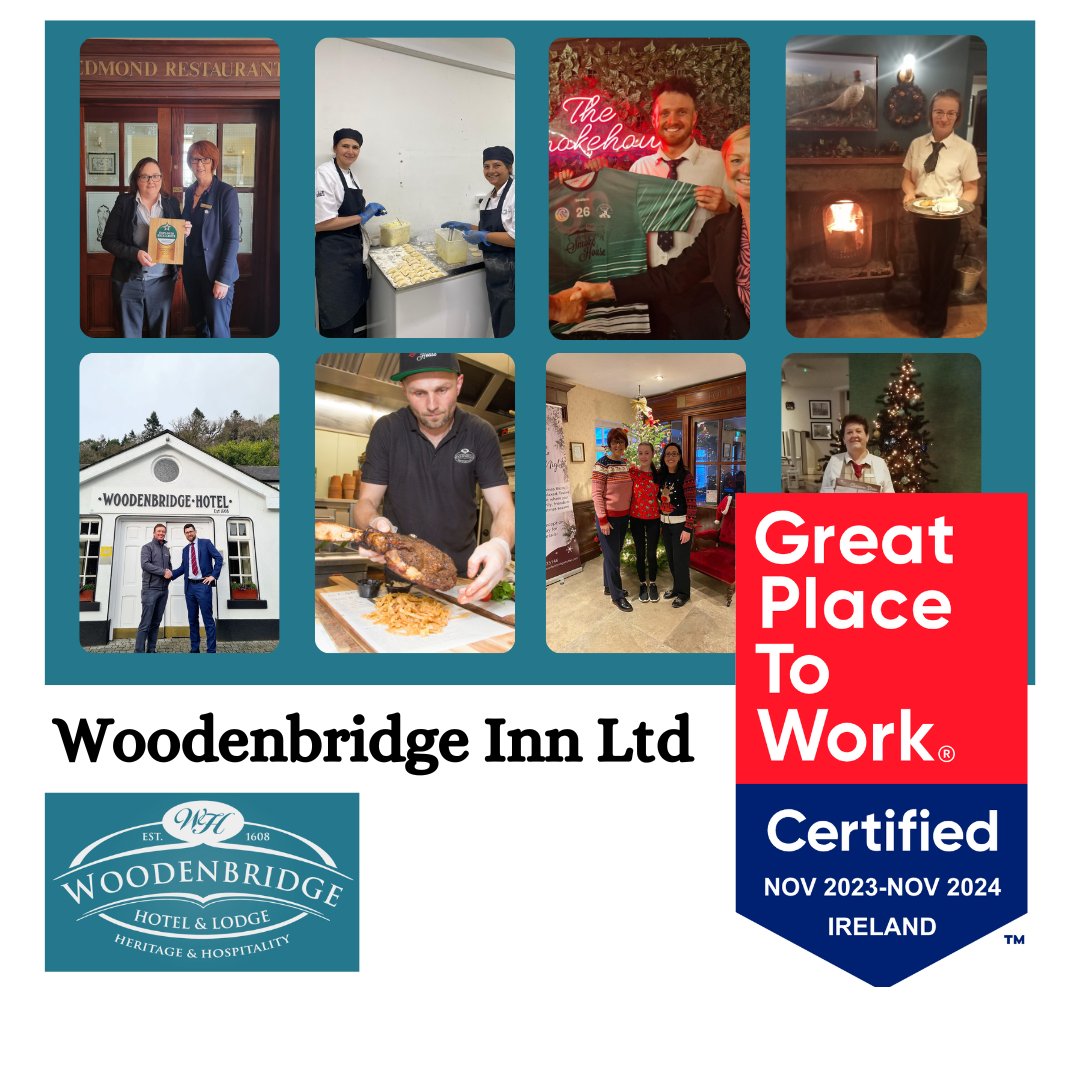 We did it again! @GPTW_Ireland  certificate '24
We are immensely proud of the team at #Woodenbridge who are our greatest asset. This award is a reflection of our positive working environment and team commitment
#GPTWcertified #certifiedgreat #BestWorkplaces22 #BestWorkplaces24