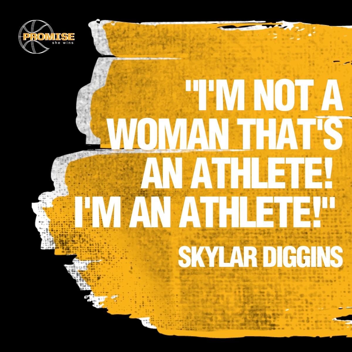 #Quoteoftheweek - 'I'm not a woman that's an athlete! I'm an athlete!' Skylar Diggins 💪

#PROMISE #SheWins #dunkthestigma #promisebasketball