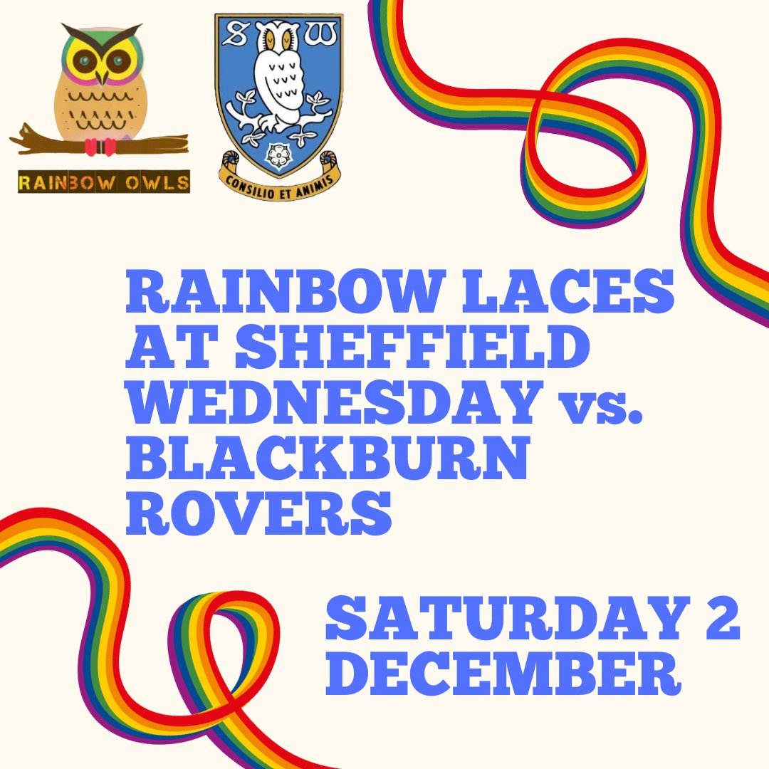 Lots of fab things are planned for Saturday! 🎯 Pitchside pic with players 🎯 Match programme piece on allyship by @HatScarfShirt @martynware 🎯 Youth engagement work with @SWFCCP 🎯 Quote from us on @swfc website 🎯 Big screen #RainbowLaces graphics 🎯 #swfc fanzone meet at 2pm