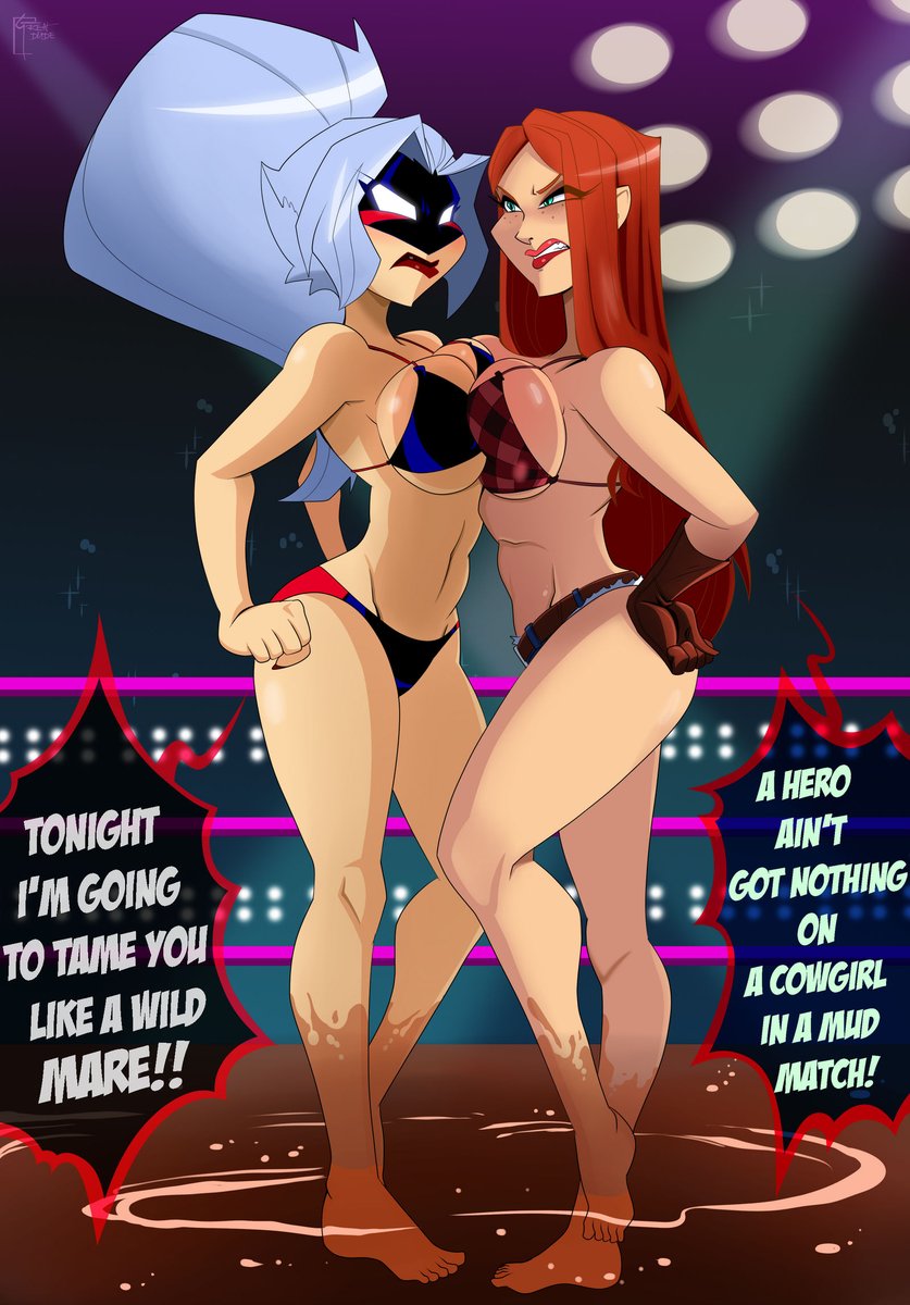 _DRAKEHERNANDEZ's tweet photo. The Cowgirl #ArianeJones vs Masked Beauty #Shadowline!!✨

Both are good friends but they are the worst enemies if they face each other in a #wrestling match!!

If they had a rematch under what stipulation would you like to see them wrestle?
Ariane created by @Ariane_ANDW https://t.co/p2jvuthaDy