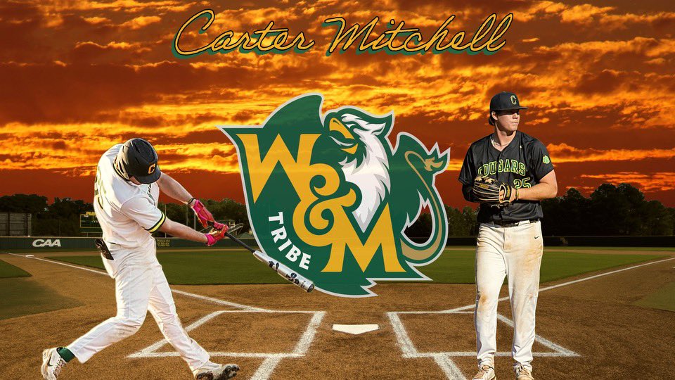 I am very excited to announce my commitment to further my academic & athletic career at William & Mary. Thank you to the William & Mary Coaches for this amazing opportunity. Also, thank you to my family, friends, teammates, and coaches that helped me reach my dream. #gotribe