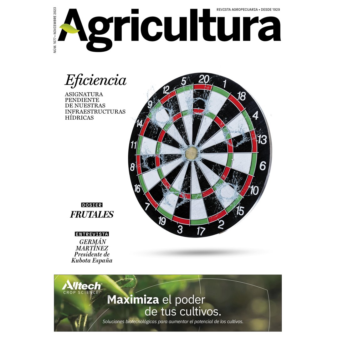 📣 Ya está disponible el N.º 1077 de #Agricultura🗞️, cuya portada trata sobre el reportaje ‘Eficiencia, la asignatura pendiente de nuestras #InfraestructurasHídricas 💧

🛒 Consíguela aquí ⤵️ 
revistaagricultura.com//ultima-revista 

🙏Agradecemos a nuestro anunciante de portada <a href="/AlltechSpain/">Alltech Spain</a>