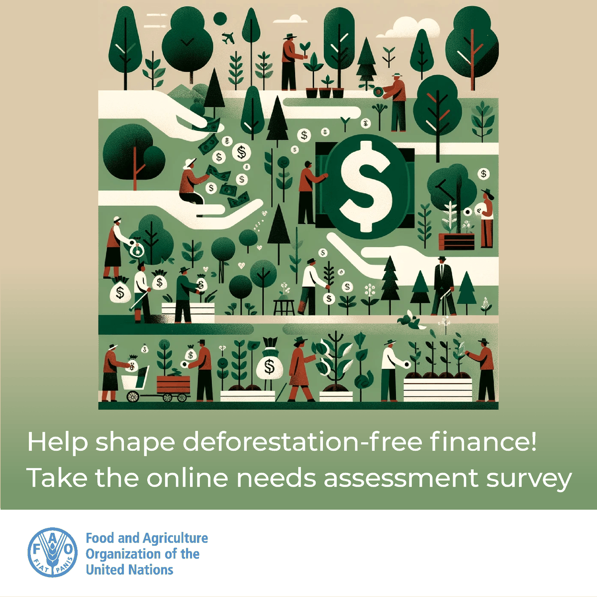 FAO Forestry (@faoforestry) on Twitter photo Help shape #deforestation-free finance!
<a href="/FAO/">Food and Agriculture Organization</a> is surveying financial institutions on their strategies to combat deforestation in financial portfolios.
Share your insights by 8 December 2023.
👉 bit.ly/fin-sur Help shape #deforestation-free finance!
<a href="/FAO/">Food and Agriculture Organization</a> is surveying financial institutions on their strategies to combat deforestation in financial portfolios.
Share your insights by 8 December 2023.
👉 bit.ly/fin-sur