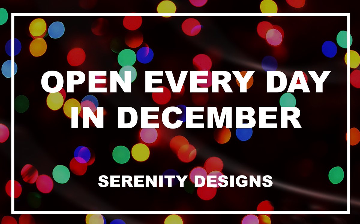 With Christmas rapidly approaching, we'll be open EVERY DAY from today inc SUNDAYS 11-4 right up to Christmas Eve for gifts, goodies and gorgeousness galore

#ShopLocal #ShopKnutsford #Gifts #Homewares #Jewellery #HomeFragrance #Serenity #ArtBoutique #PrincessStreet #Knutsford