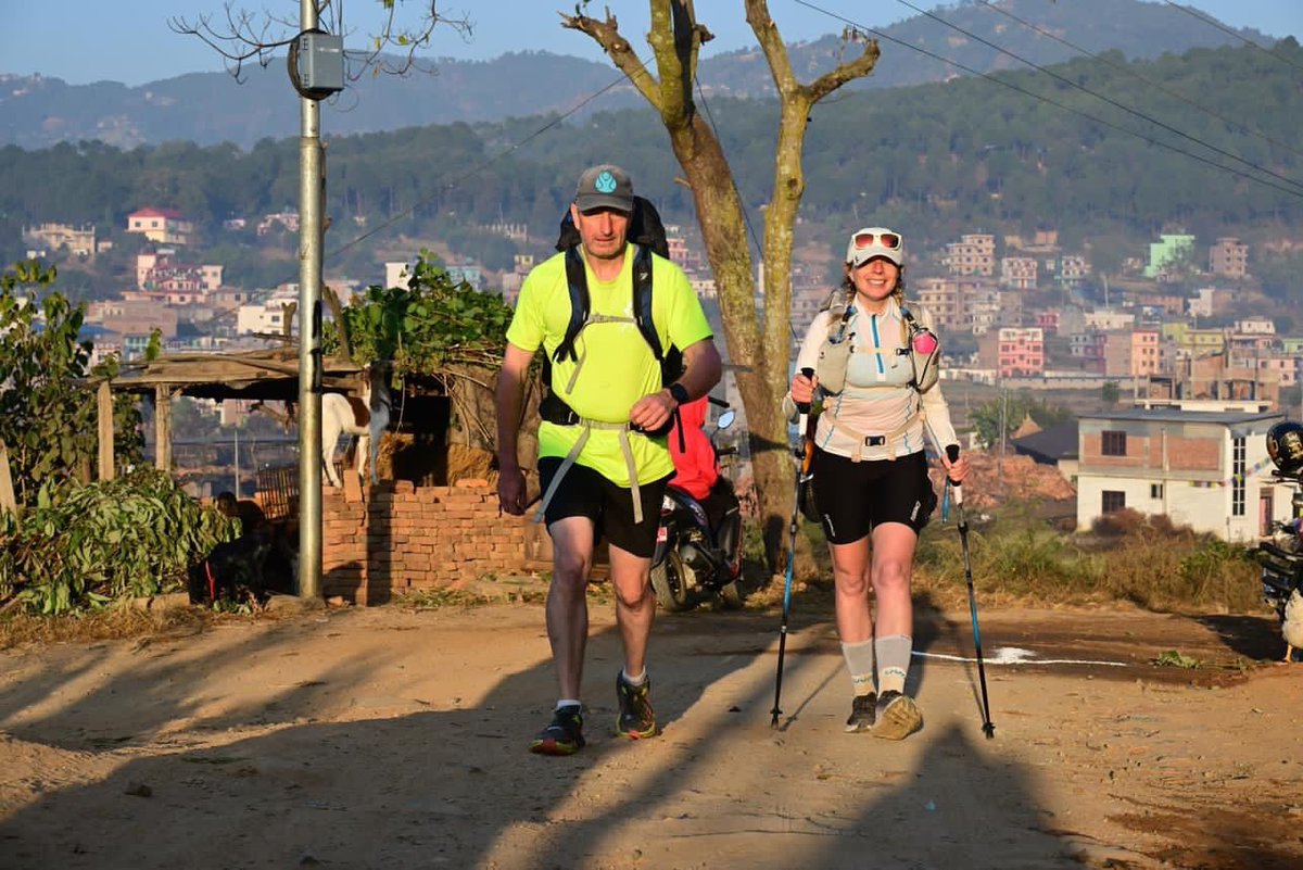 AdrianHowes's tweet image. 30 miles cover today in Nepal on day three, two days of running to go