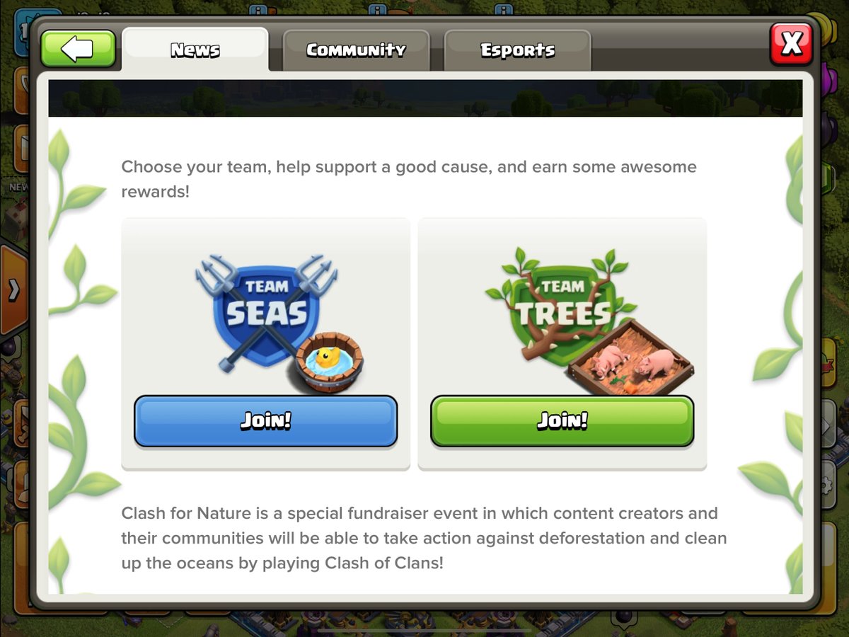 I love both but had to pick only 1, which team are you? #clashfornature #hammerjam #TeamSeas #ClashOfClans