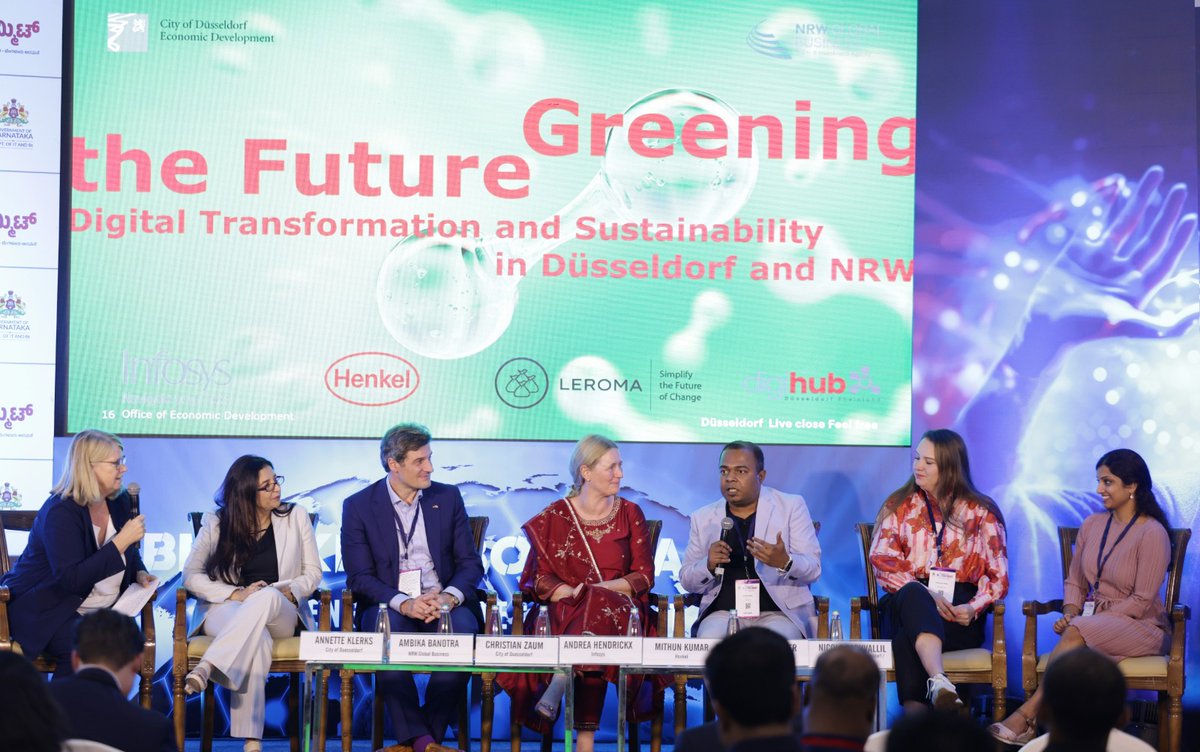 The NRW (Düsseldorf) delegation at the GIA track focused on the need for sustainable synergy &amp; digital integration. With an aim to become climate-neutral by 2035, the NRW region aims to offer a green &amp; sustainable eco-system with increasing opportunities for collaboration &amp;