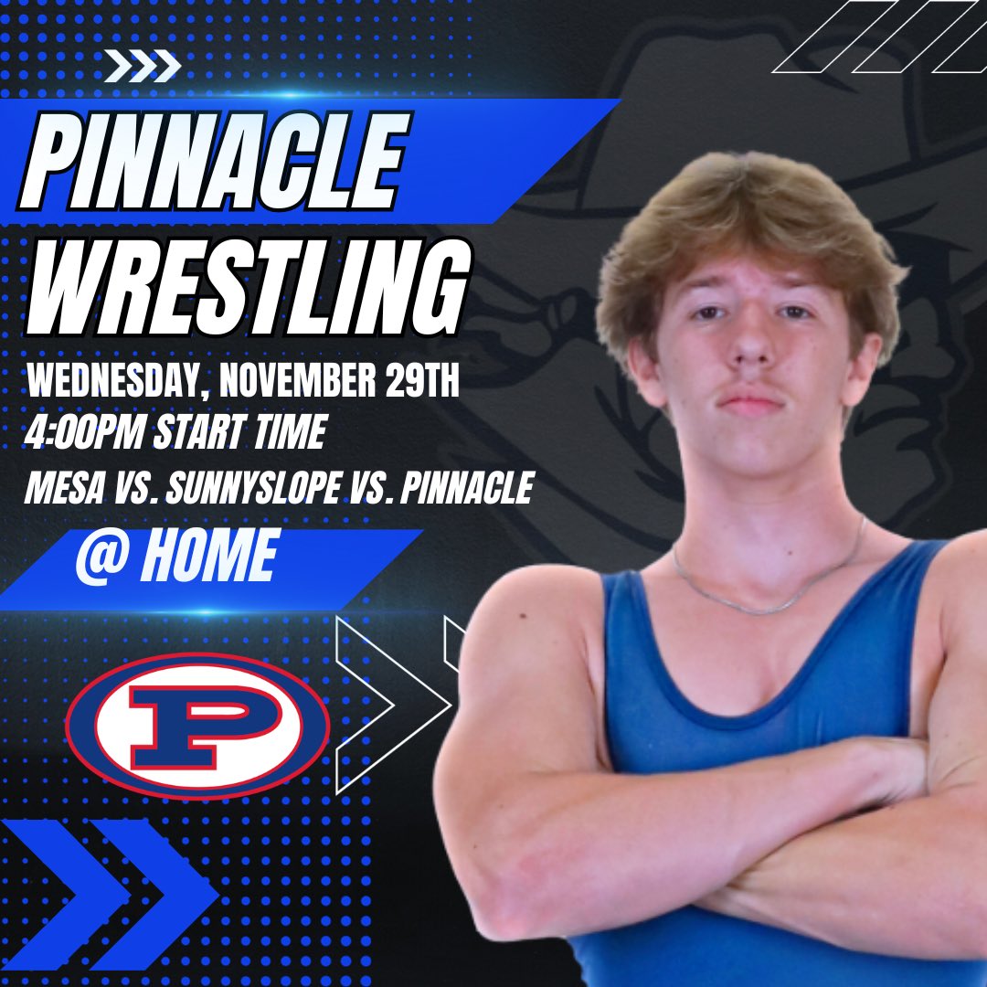 Pinnacle Wrestling takes on Mesa and Sunnyslope today at 4pm. Come out and support #pioneernation