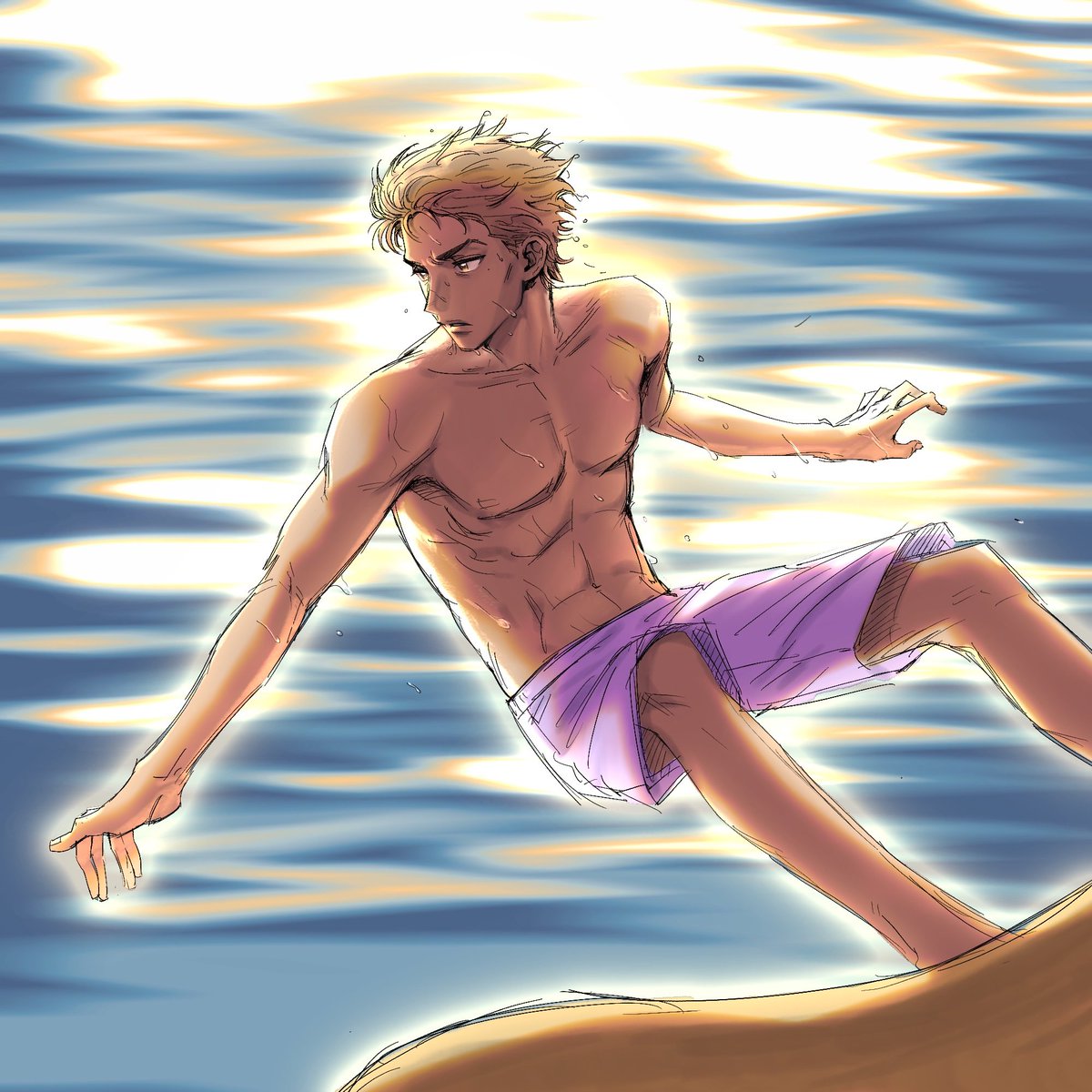 FiReSEa_Hi's tweet photo. 不会画🌊
#牧绅一 https://t.co/5AI4VCizl8