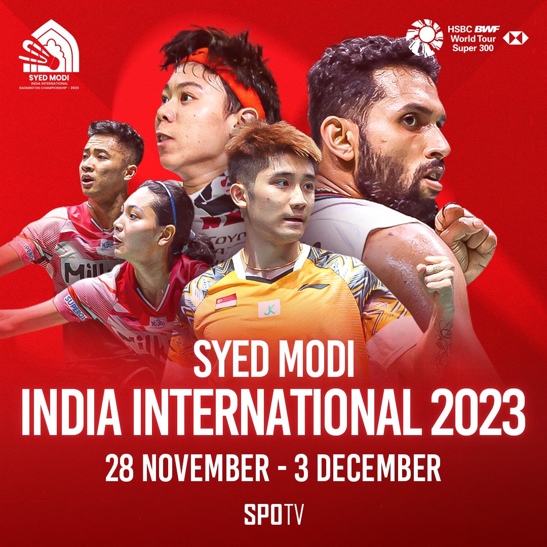 #BWF | One last event on the World Tour calendar 🗓️

Watch #SyedModi2023 LIVE on #SPOTVNOW!

#badminton #BWFWorldTour #SPOTVSEA