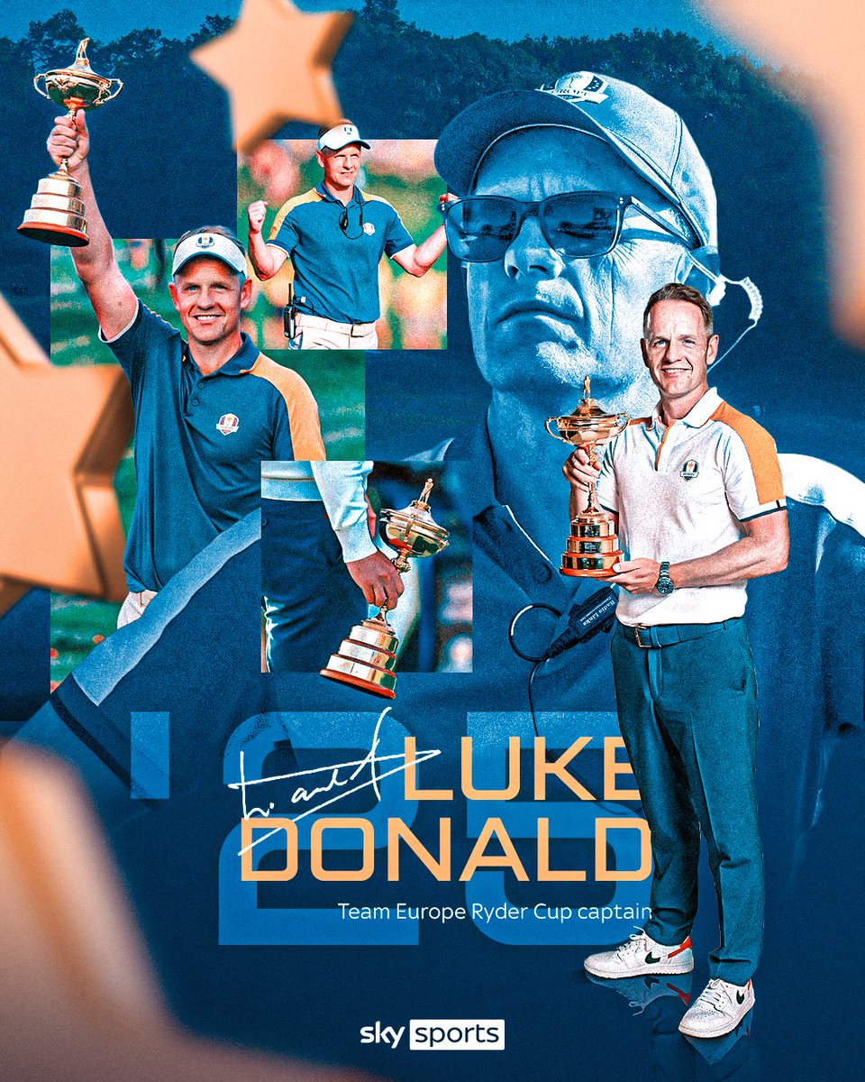 BREAKING: Luke Donald has been named as the European Captain for the 2025 Ryder Cup at Bethpage Black in New York. ⛳🇪🇺