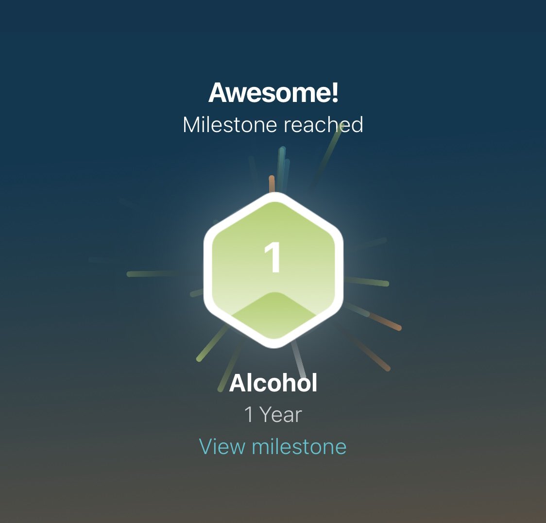 NewWiffNow's tweet photo. Would have never imagined this was possible when I was caught in the hamster wheel of drinking. But today I have officially made it through my first year sober. Eternally grateful for everyone’s help and encouragement these past 365 days! #RecoveryPosse #sober https://t.co/LjkXEGTB6X