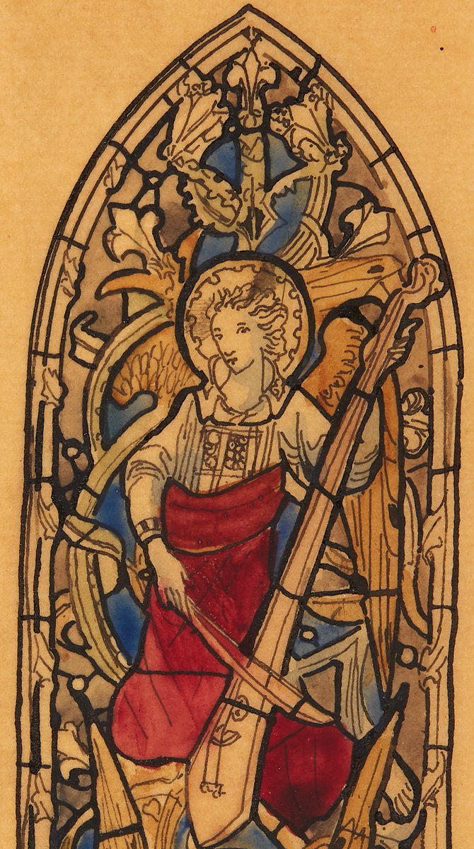 Hundreds of stained glass designs by Birmingham based company John Hardman and Co. have recently been added to our online image resource. This design was created for St Ignatius, Riverview, Australia, 1911. Find out more: birminghammuseums.org.uk/stories/staine…