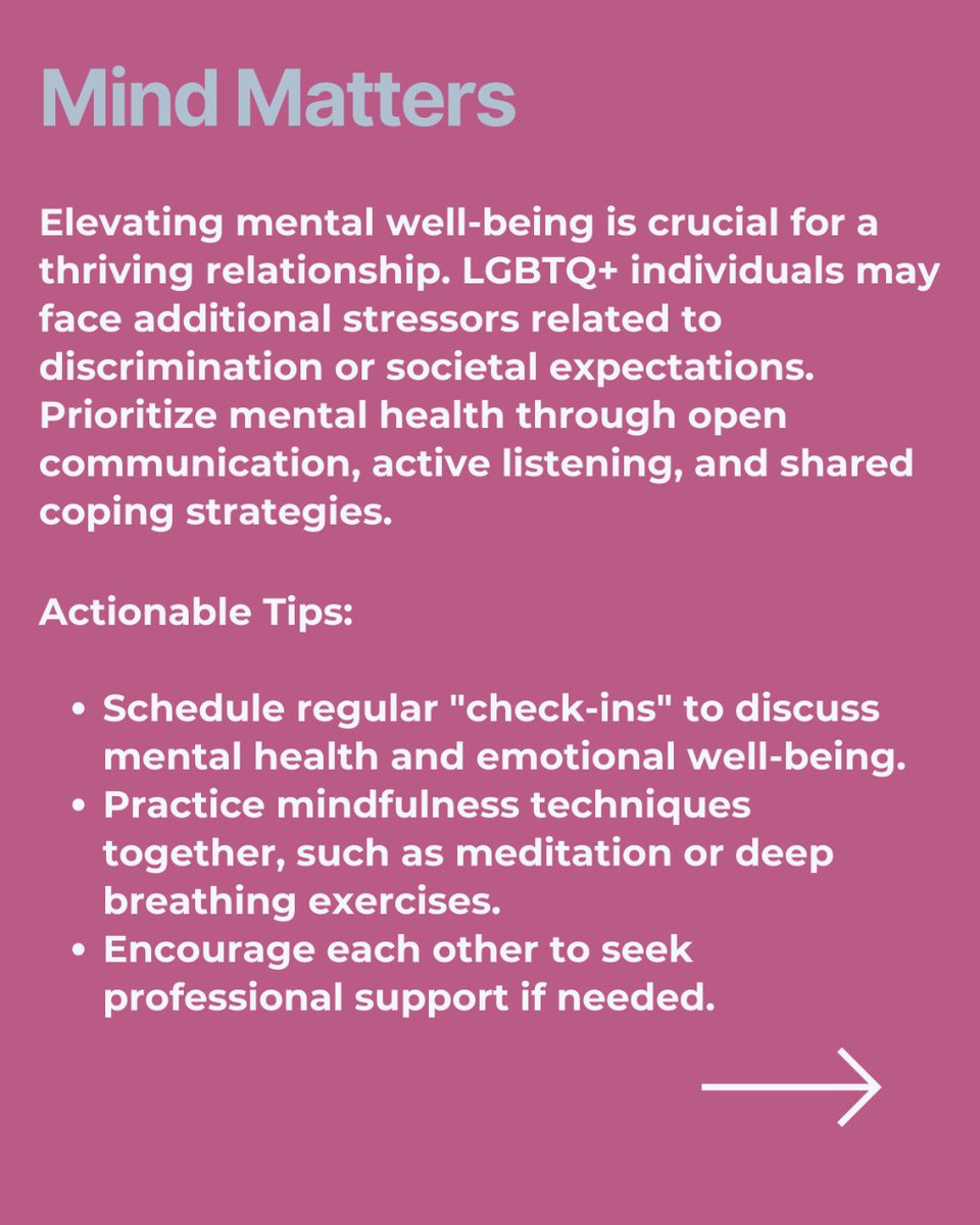 🌈 Navigating LGBTQ+ Love: Elevate Your Well-being Together! From embracing realities to building resilience, explore actionable tips for mental and physical health in relationships. 💑✨ #LoveInAction #LGBTQWellness #RelationshipTips #MindBodyLove