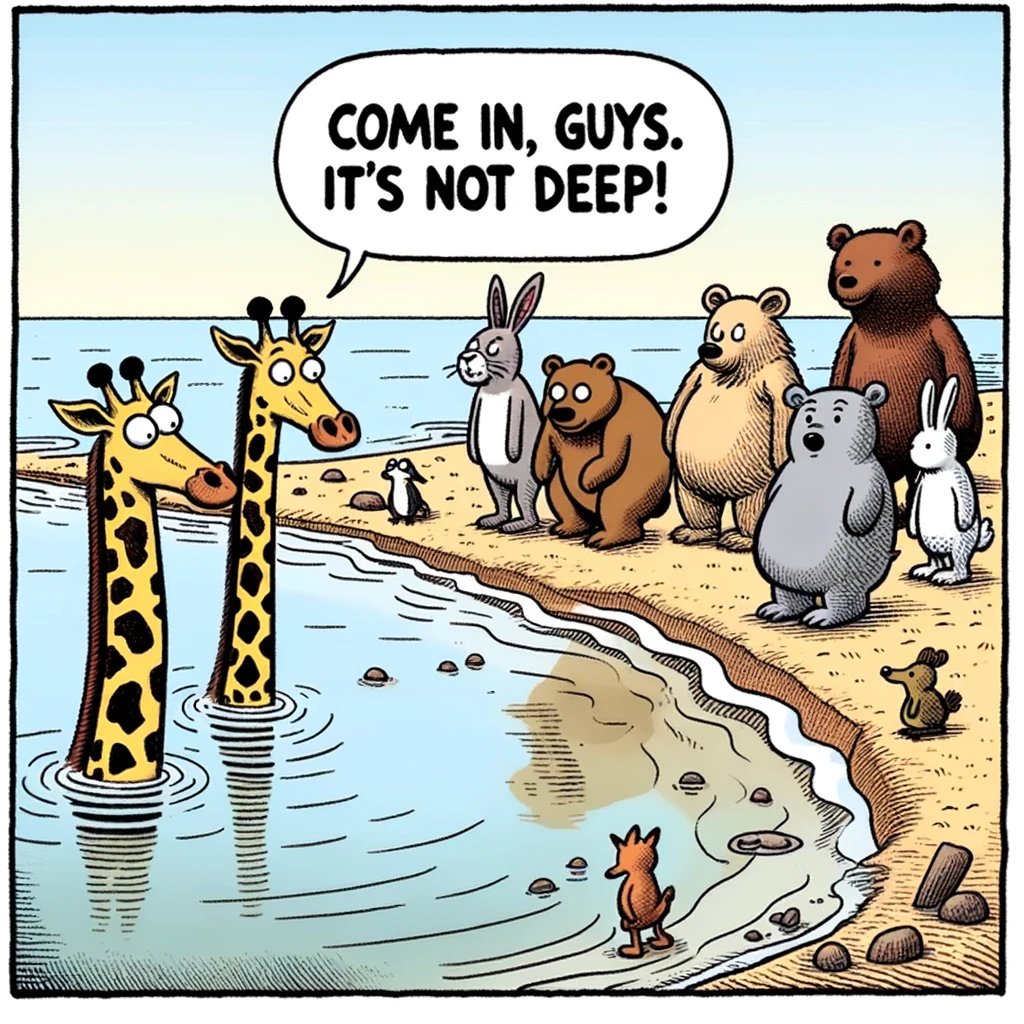 _Borriss_'s tweet image. Saw a version of this comic..

And asked Dall-E 3 to recreate it by just describing it in two sentences.