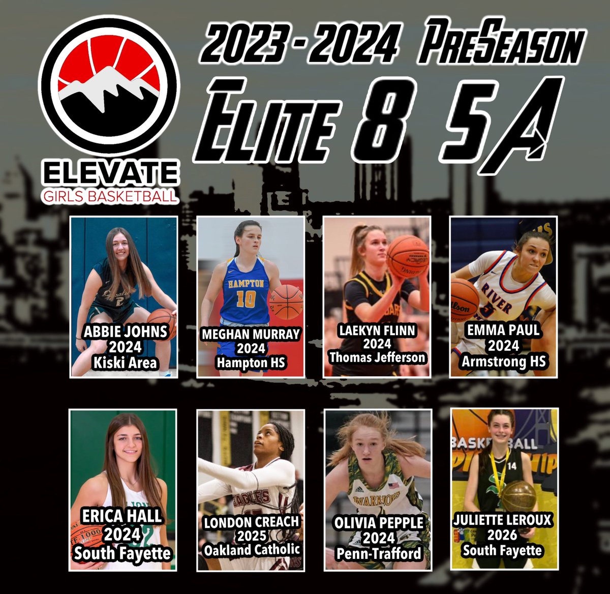 Elevate Girls Basketball (@elevategirlsbb) on Twitter photo Introducing our PreSeason ELEVATE ELITE8 5A!! <a href="/AbbieJohns2024/">Abbie Johns</a> <a href="/mmurray2024/">Meghan</a> <a href="/laekynflinn04/">Laekyn Flinn</a> <a href="/emmapaul5_/">Emma Paul</a> <a href="/erica_hall1/">Erica Hall</a> <a href="/LondonCreach/">London Creach</a> <a href="/olivia_pepple/">Olivia Pepple</a> <a href="/juliett_leroux/">Juliette Leroux</a> !! Good luck!! Introducing our PreSeason ELEVATE ELITE8 5A!! <a href="/AbbieJohns2024/">Abbie Johns</a> <a href="/mmurray2024/">Meghan</a> <a href="/laekynflinn04/">Laekyn Flinn</a> <a href="/emmapaul5_/">Emma Paul</a> <a href="/erica_hall1/">Erica Hall</a> <a href="/LondonCreach/">London Creach</a> <a href="/olivia_pepple/">Olivia Pepple</a> <a href="/juliett_leroux/">Juliette Leroux</a> !! Good luck!!