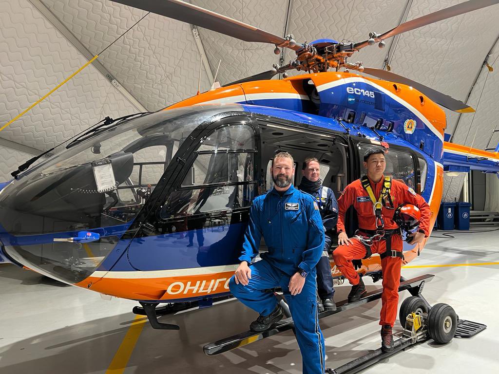 Day 9, final day of training Mongolian Medical Responder Program with Medication Safety, Aeromedical Program Practical Application and working in their EC145. Final day tomorrow, multiagency MCI here we come. #collaborativehealthcare #transformationalchange