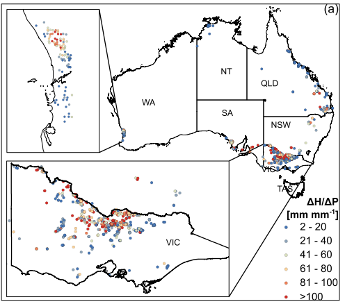 Xinyang Fan (@xinyang_fan) on Twitter photo Our new paper is online!
We have quantified how groundwater responds to the changing climate across Australia and explored why some aquifers are more sensitive and others are less.
BIG THANKS to my supervisors @TPeterson_water <a href="/benhenley/">Ben Henley</a> and Meenakshi.
🔗doi.org/10.1029/2023WR… Our new paper is online!
We have quantified how groundwater responds to the changing climate across Australia and explored why some aquifers are more sensitive and others are less.
BIG THANKS to my supervisors @TPeterson_water <a href="/benhenley/">Ben Henley</a> and Meenakshi.
🔗doi.org/10.1029/2023WR…
