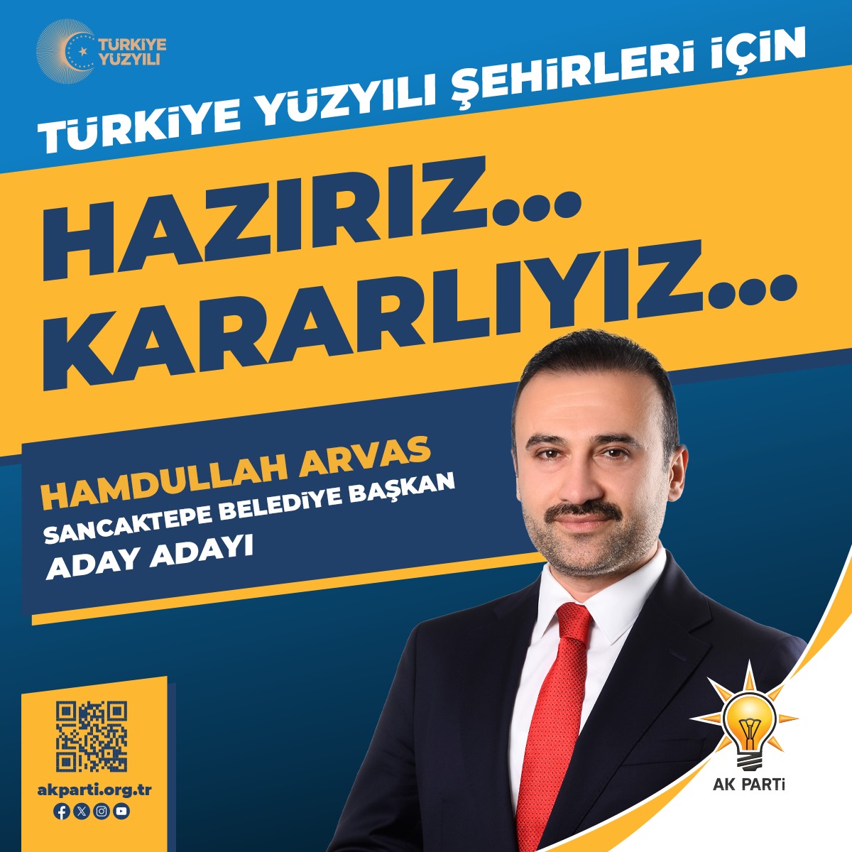 Sancaktepe Ehline Emanet Olacak Teşkilatçılığı ve Hizmetkarlığı ile 7’den 70’e her kesimin takdir ettiği Sahada Halkın teveccüh gösterdiği,Vatandaşların istediği Vefakâr,Doğru,Dürüst ve ilkeli bir dava adamı Sancaktepe'nin Evladı sayın @hamdullaharvas Sancaktepe sizi bekliyor.