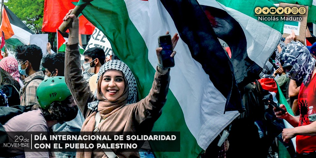En estos terribles momentos es cuando Palestina necesita de la solidaridad incondicional de las naciones del mundo. Este día es una oportunidad para que todas y todos, en una sola voz, rechacemos enérgicamente el genocidio que hoy comete Israel contra el Pueblo palestino.
