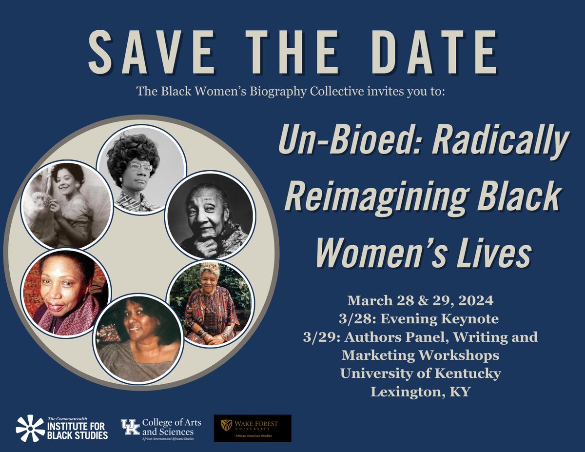 6/3 years later, and with the leadership and help of @CurwoodA and @phdshammy29we, we are gathering again, this time in person for ' Un-Bioed: Radically Reimagining Black Women's Lives.' A two-day conference of writing about Black women's lives.