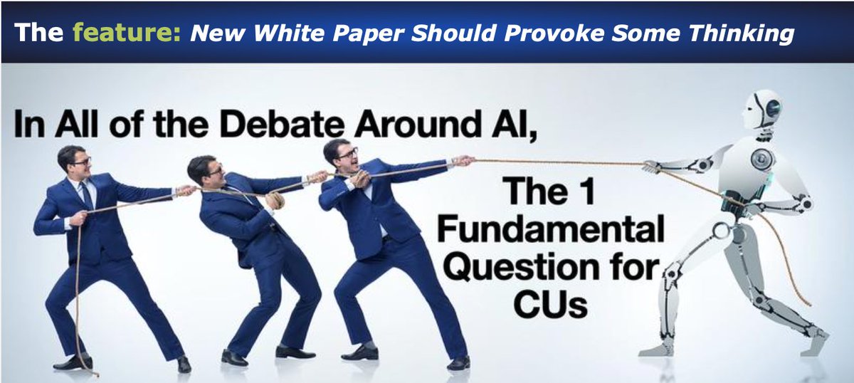 Frank J. Diekmann (@frankcutoday) on Twitter photo A thought-provoking and extensive new white paper has been released with input from 16 people across CUs that examines Generative AI and its implications, with a special focus on one critical question. Details here: cutoday.info/THE-feature/Ne… <a href="/MitchellStankov/">Susan Mitchell</a> A thought-provoking and extensive new white paper has been released with input from 16 people across CUs that examines Generative AI and its implications, with a special focus on one critical question. Details here: cutoday.info/THE-feature/Ne… <a href="/MitchellStankov/">Susan Mitchell</a>