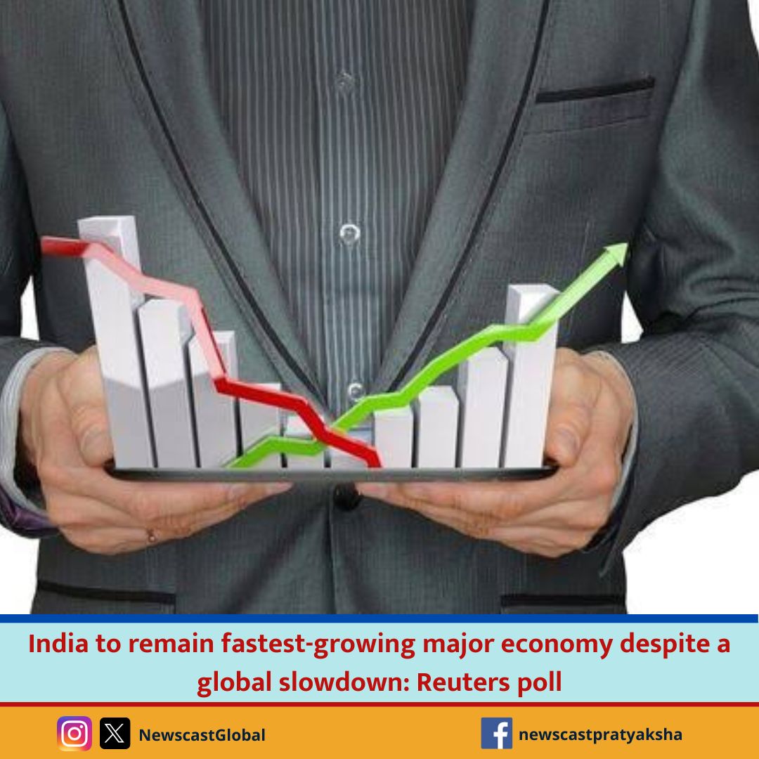 NewscastGlobal's tweet image. (1/2) Growth of #IndianEconomy seems to have moderated but remained high in the September quarter, supported by active #ServiceSector as well as good demand in cities despite a global slowdown dampening #ExportGrowth, according to a @Reuters poll.
#IndiaRising