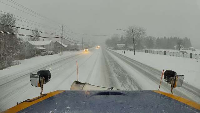 A look at the Buffalo metro area from our plows during the morning commute today - please leave extra time and take it slow as snow continues to fall