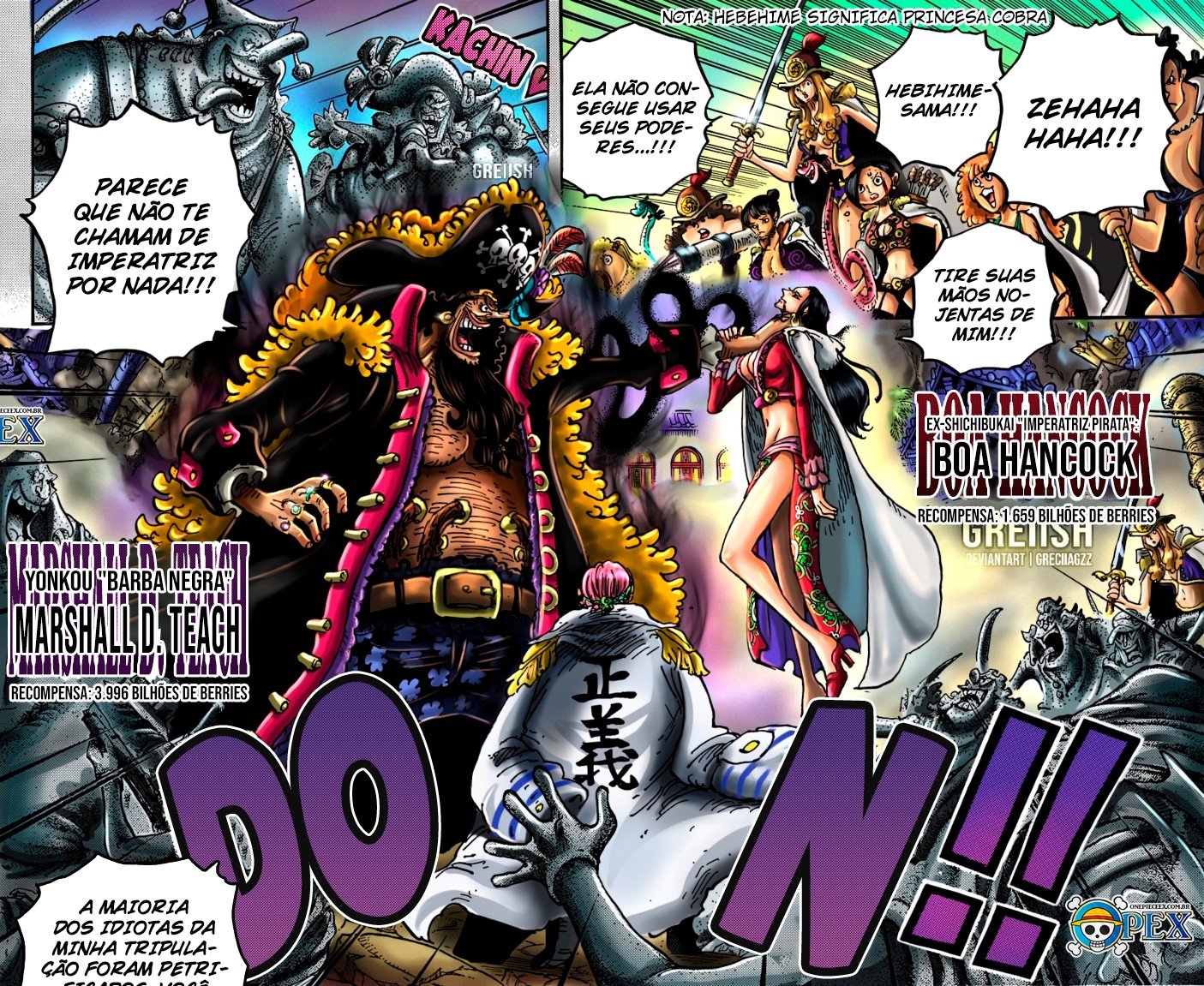 One Piece  Afinal, como seria se Barba Negra tivesse os poderes de Hancock?