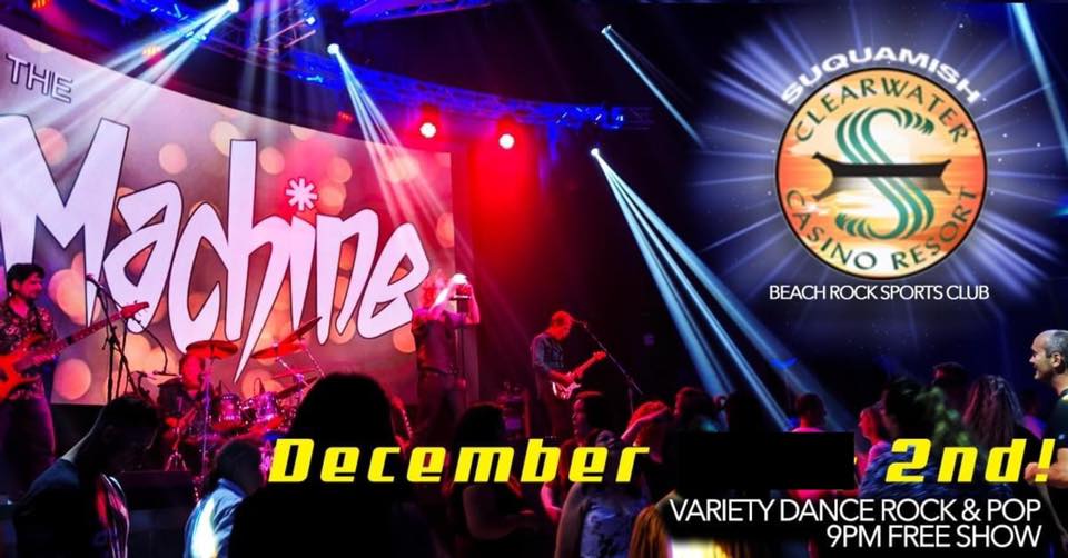 Machine_Seattle's tweet image. This Saturday, December 2nd, we'll see YOU at @Clearwaterisfun ! Free Show, 9-1!